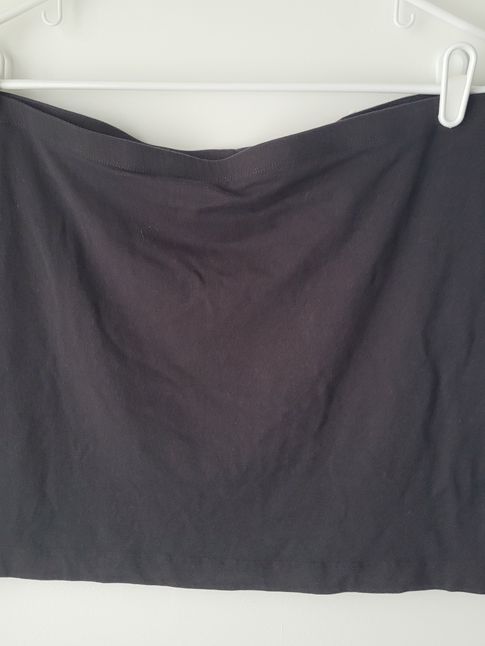 H&M Basics Collection Black Jersey Mini Skirt Size L